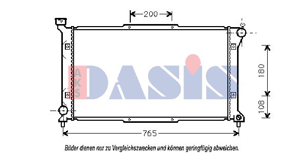 AKS DASIS Radiaator,mootorijahutus 350230N